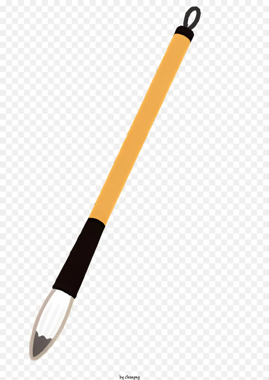 Pincel De Pintura，Branco E Amarelo PNG