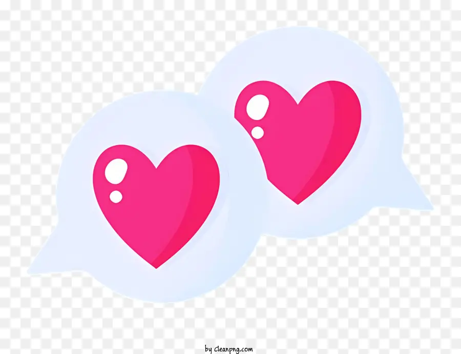 Corações Da Conversa，Heartshaped Balões PNG