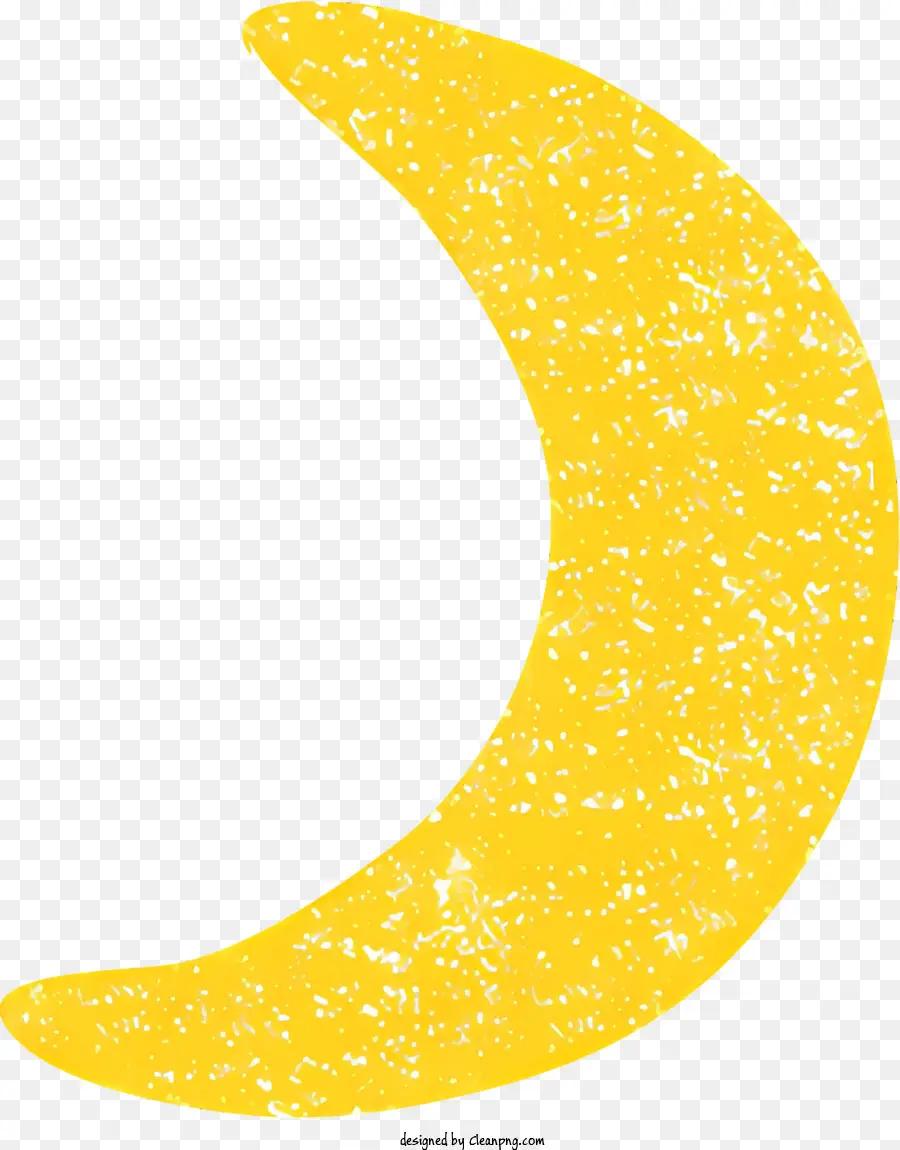 Amarelo Lua，Lua Crescente PNG