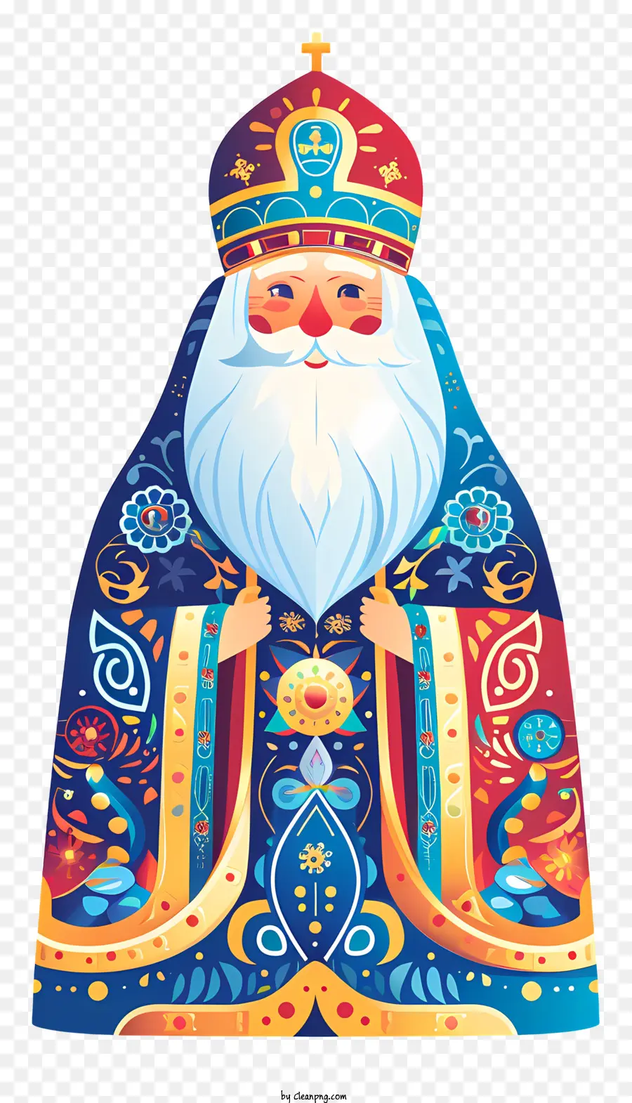 Ortodoxa Ano Novo，Figura Usando Coroa PNG