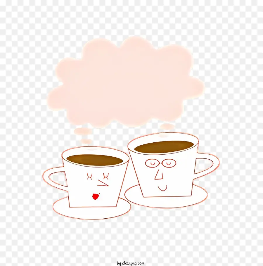 Copos De Café，Steam PNG