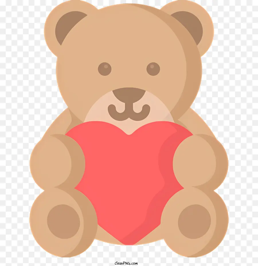 Urso De Pelúcia，Coração Vermelho PNG