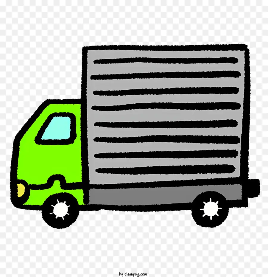 Transporte，Caminhão De Entrega Verde PNG
