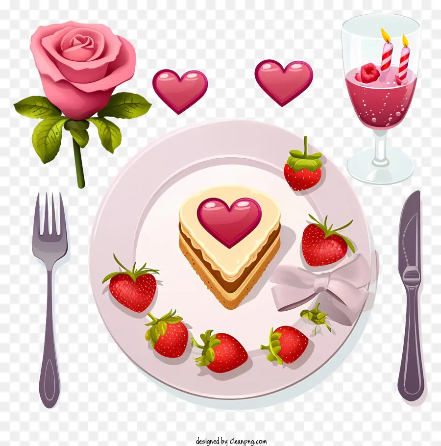 Jantar Romântico Set Emoji，Placa PNG