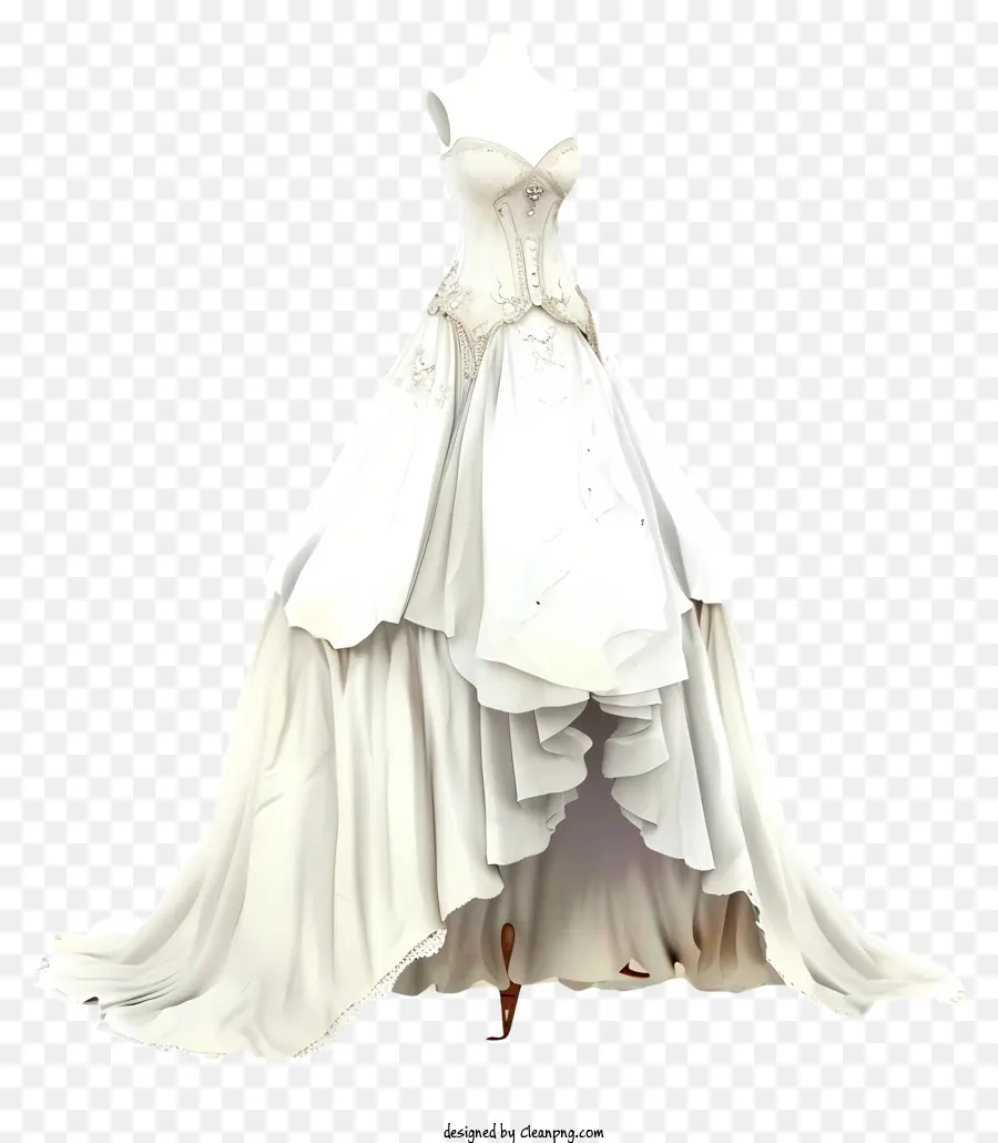 Designs De Personagens Inventivos，Vestido De Noiva Branco PNG