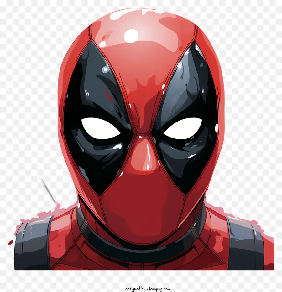 Deadpool Estilo Esboço，Máscara Vermelha PNG