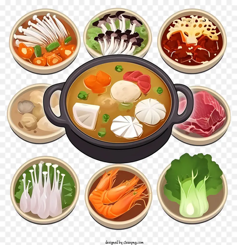 Emoji De Panela Quente Chinesa，Sopa PNG