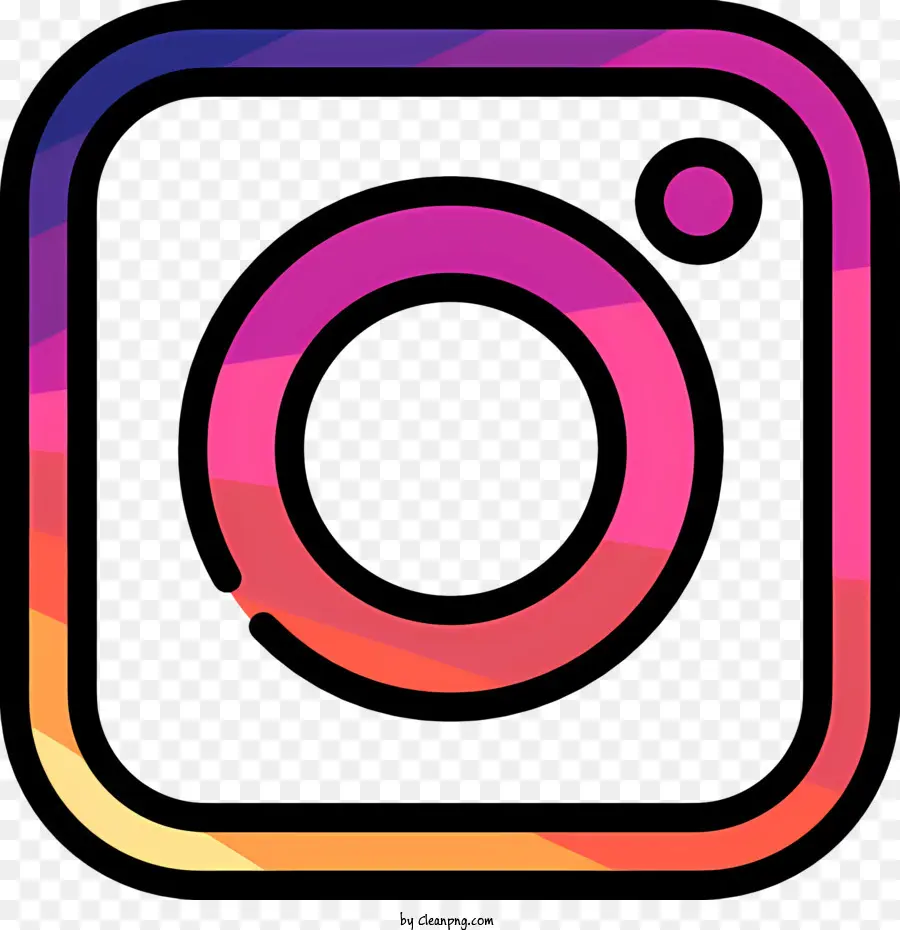 Instagram Logotipo，Gradientes De Cores Brilhantes PNG