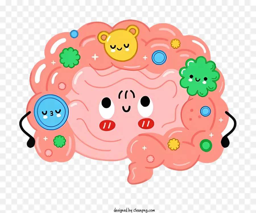 Cartoon Cérebro，Caráter Amigável Do Cérebro PNG