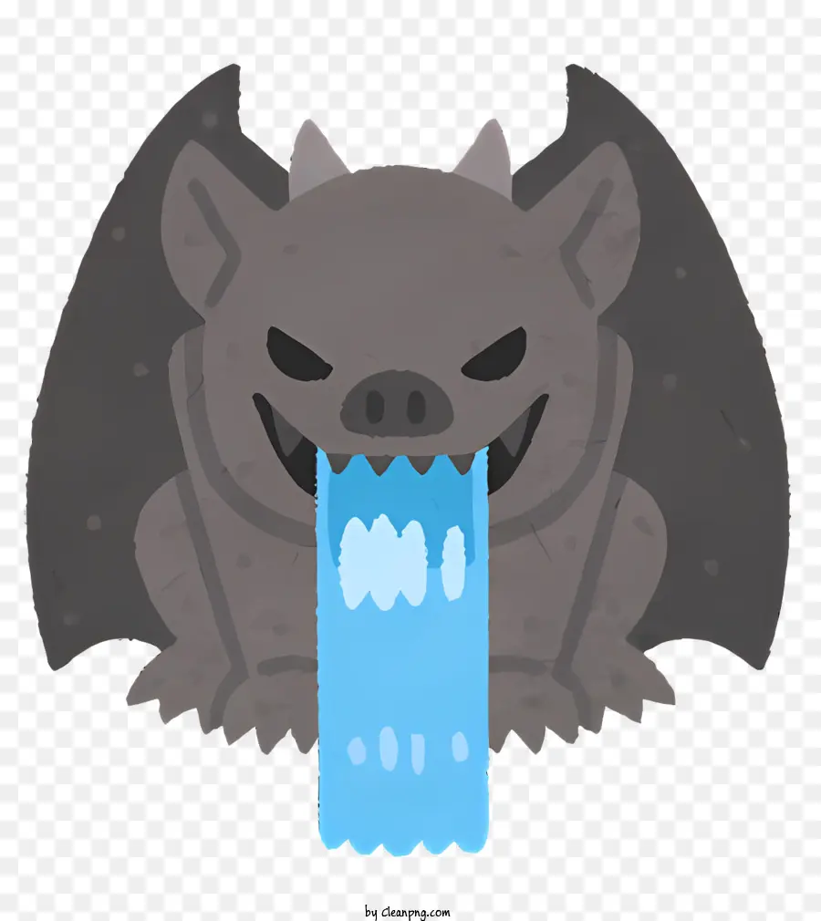 Morcego Com Língua Azul，Morcego Com Orelhas Longas PNG
