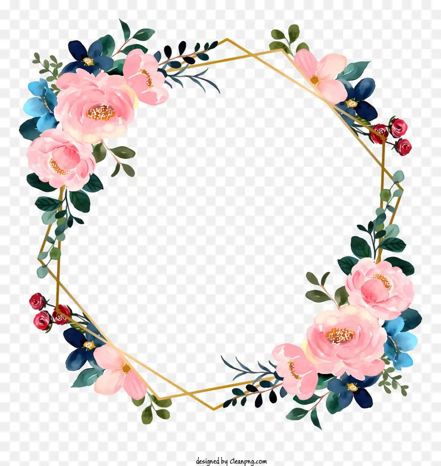 Convite De Casamento，Coroa De Flores PNG