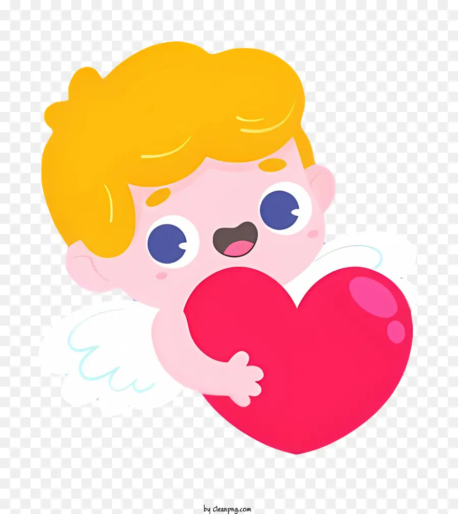 Cupido，Anjo Com Coração PNG