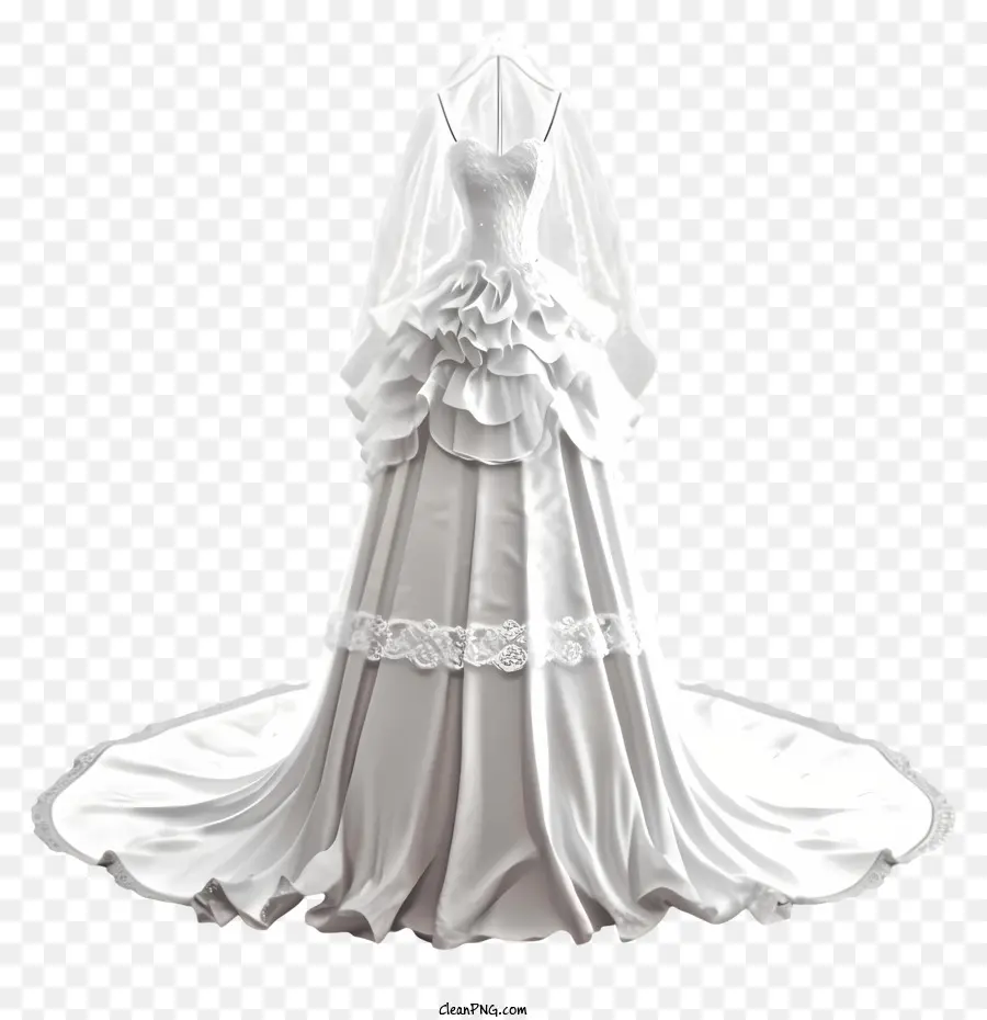 Vestido De Noiva 3d Realista，Vestido De Noiva PNG