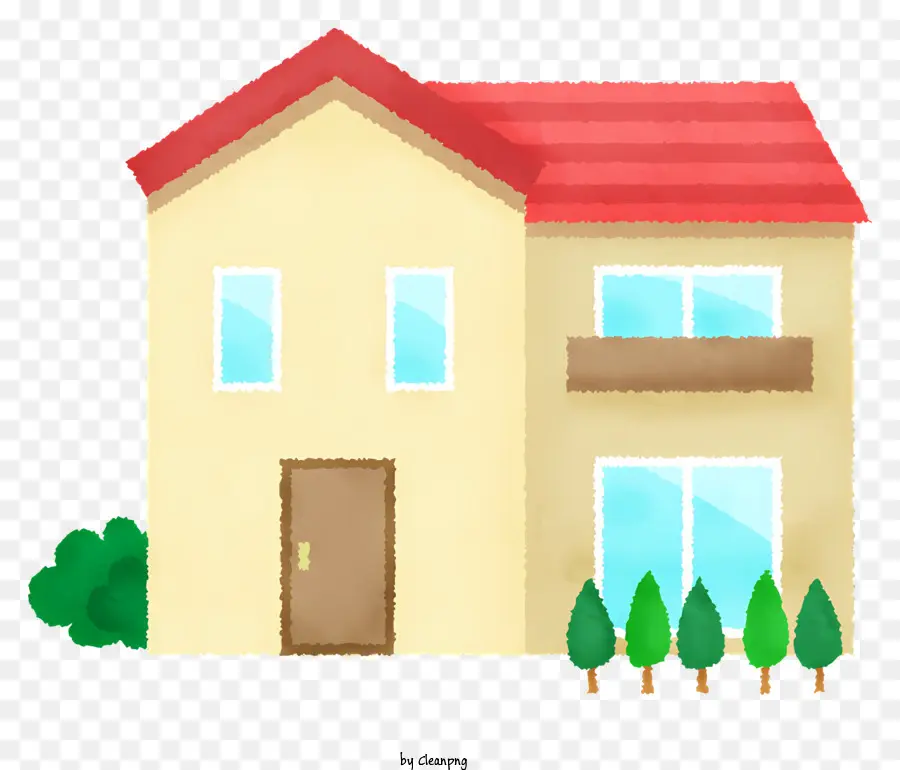House，Red Roof PNG