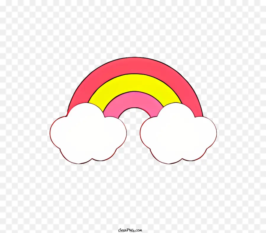 Arco íris，Nuvens PNG