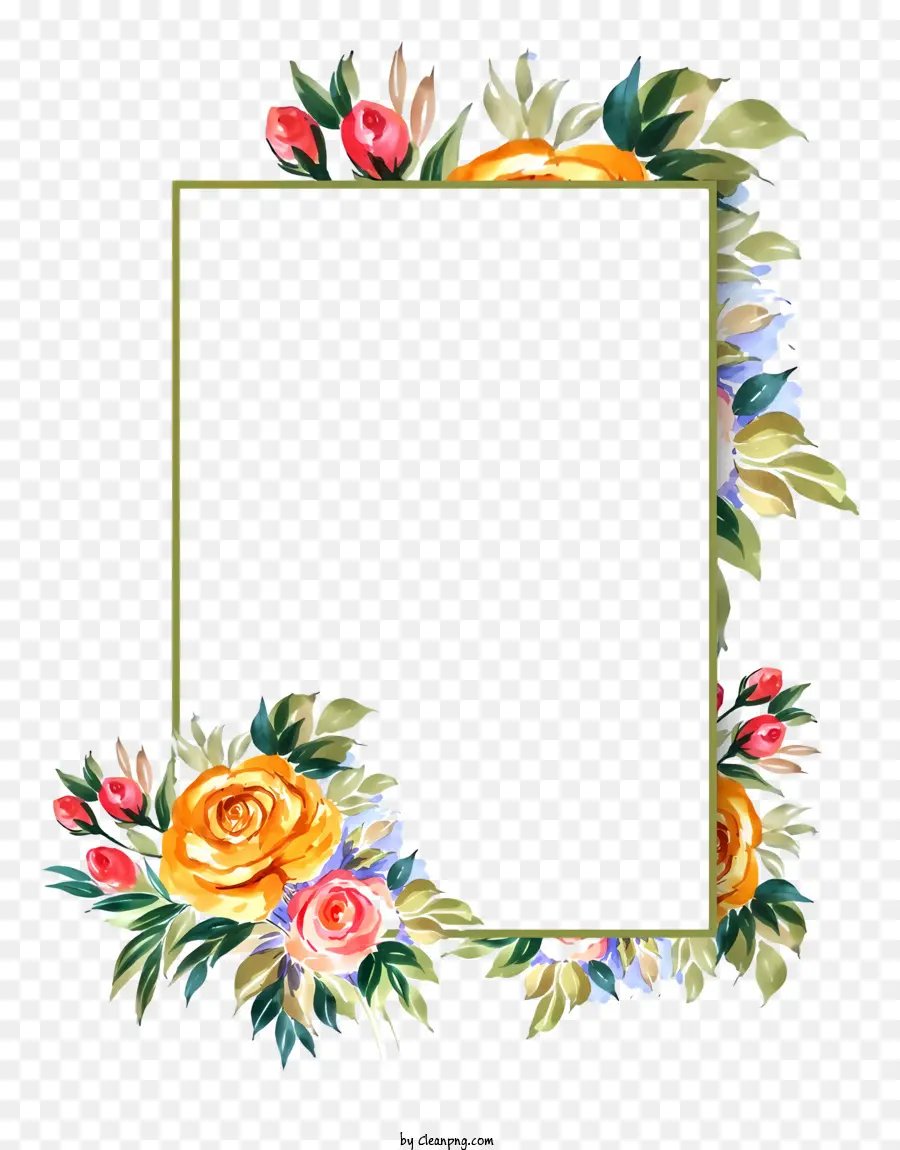 Convite De Casamento，Floral Moldura PNG