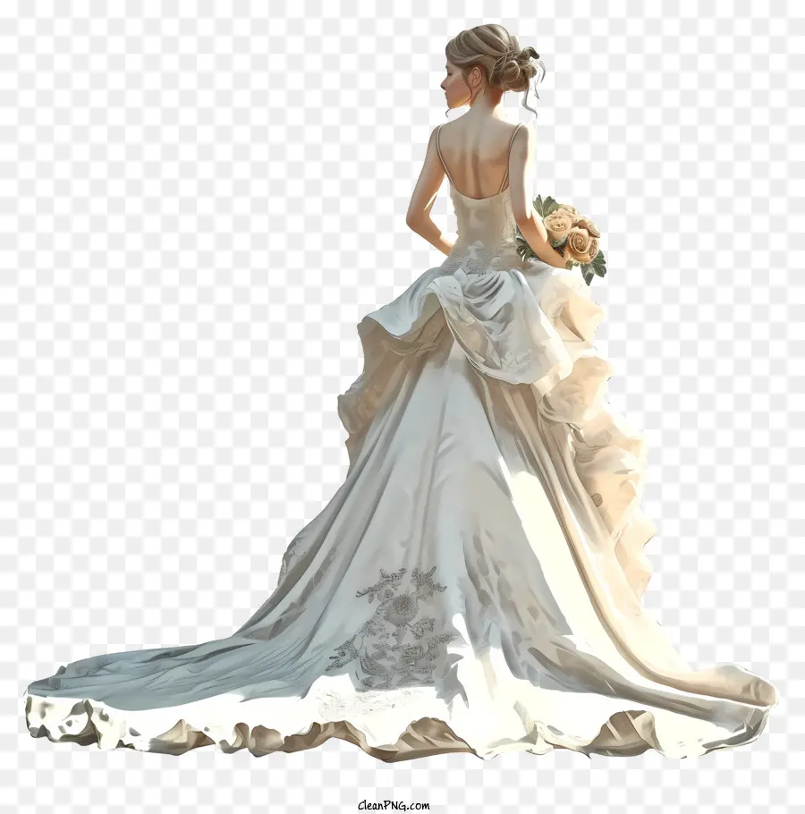 Vestido De Noiva 3d Psd，Vestido De Noiva PNG