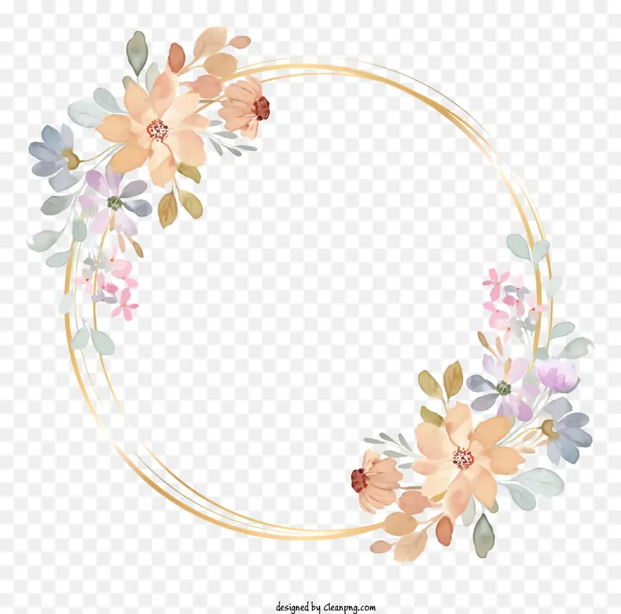 Convite De Casamento，Flor Coroa De Flores PNG