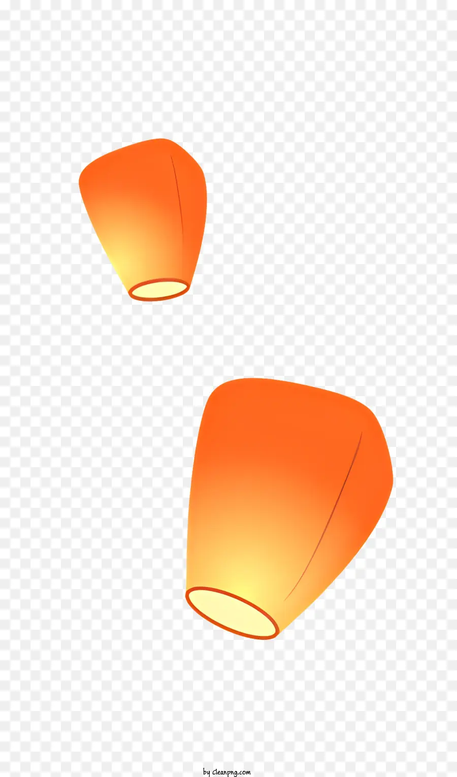 Lanternas De Papel，Lanternas De Laranja PNG