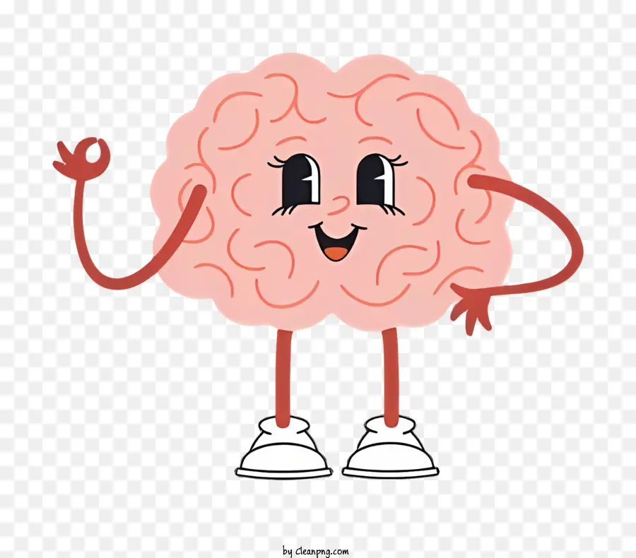 Cartoon Cérebro，Personagem De Desenho Animado PNG