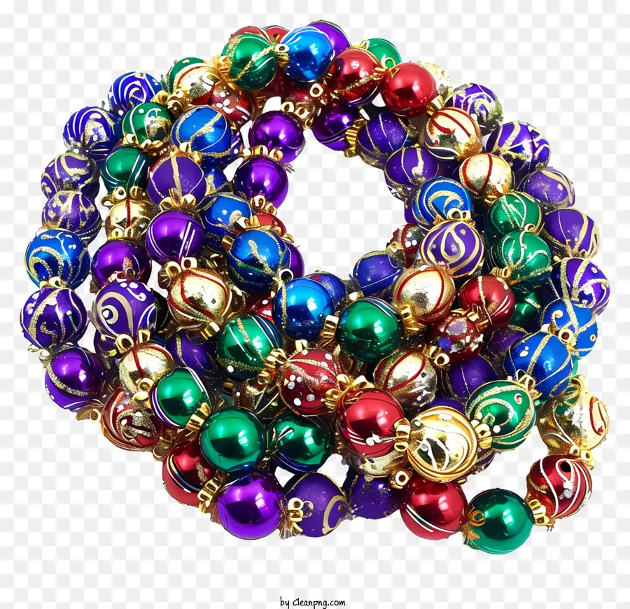 Esferas De Mardi Gras，Necklace PNG