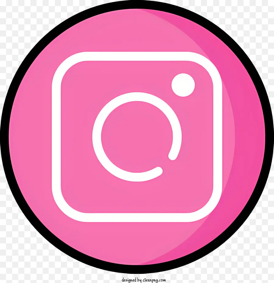 Instagram Logotipo，Círculo Cor De Rosa PNG