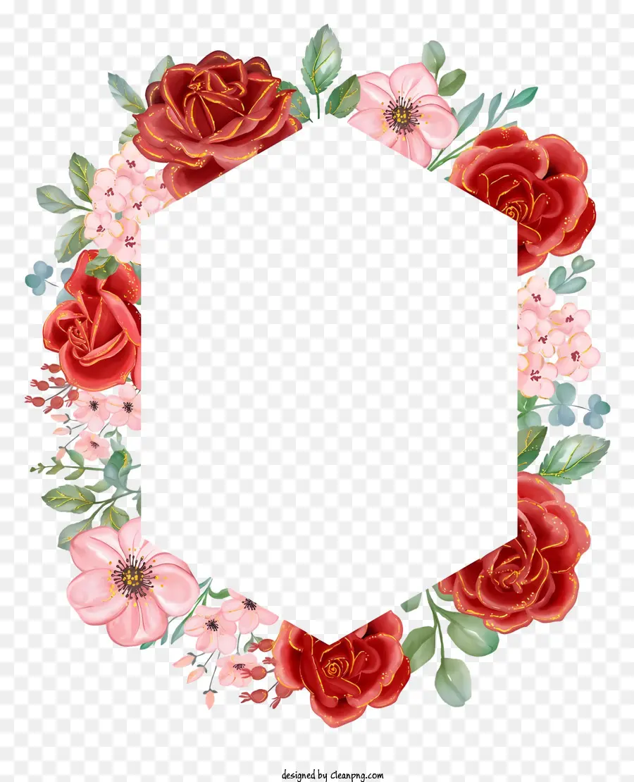 Convite De Casamento，Coroa De Flores PNG