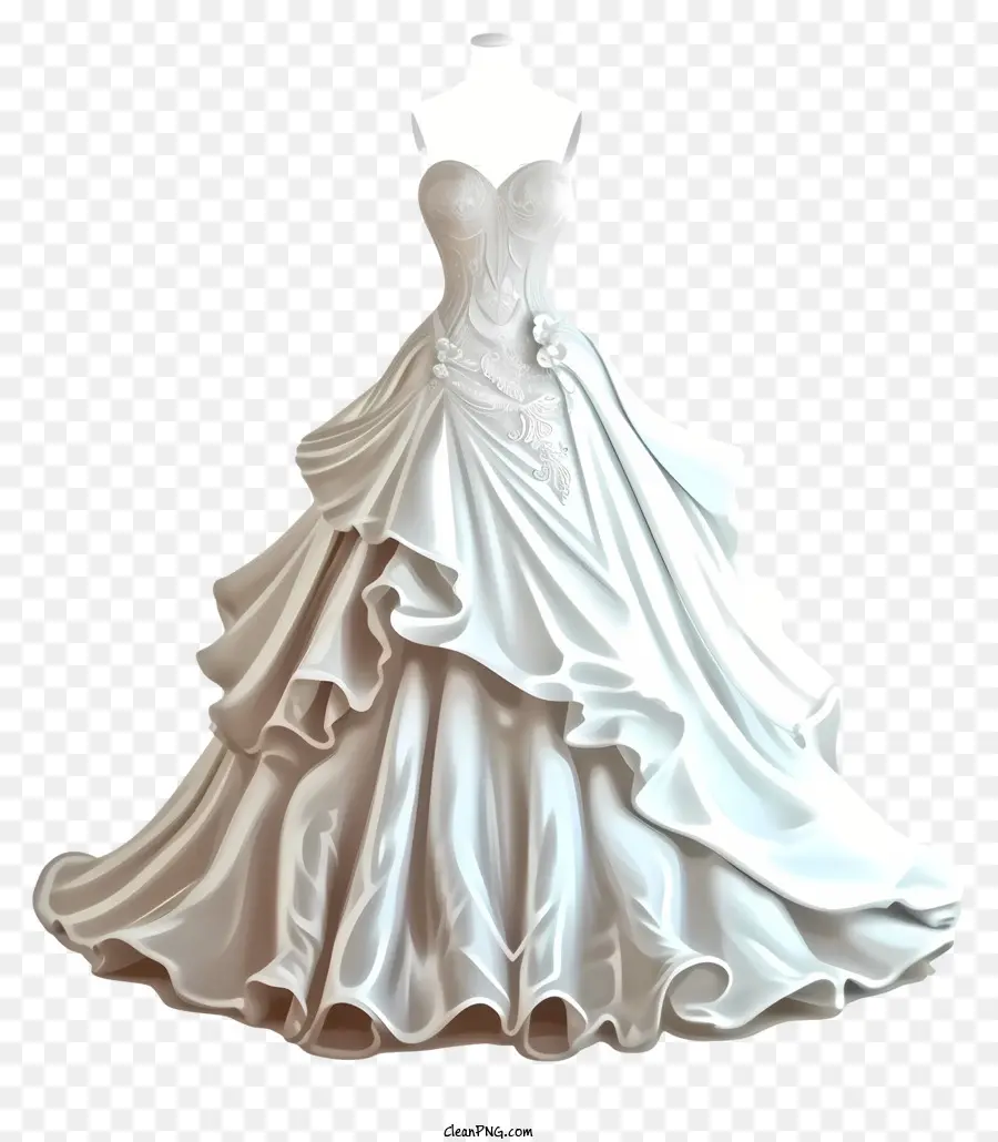 Vestido De Noiva 3d Realista，Vestido De Noiva PNG