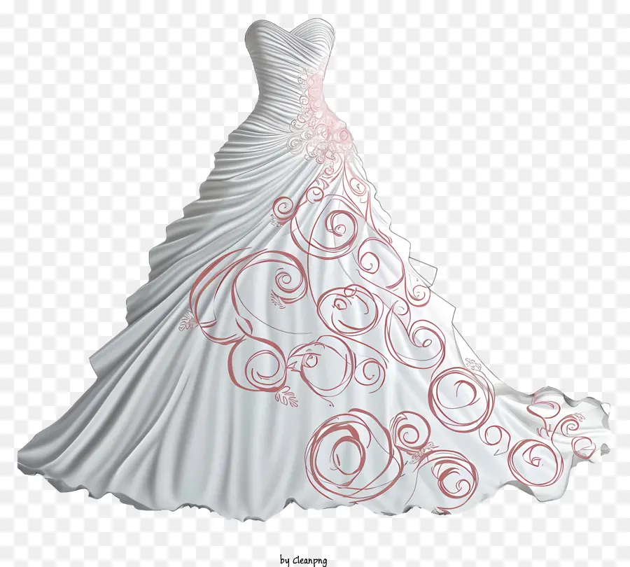 Vestido De Noiva，Tecido Branco PNG