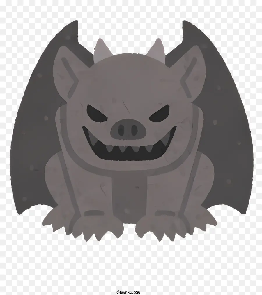 Cartoon Morcego，Cinza Morcego PNG