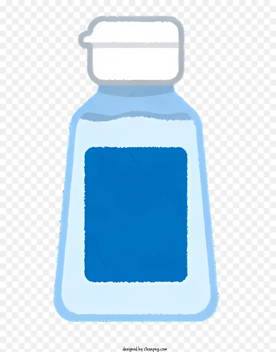 Azul Garrafa De Plástico，Cheio De água PNG