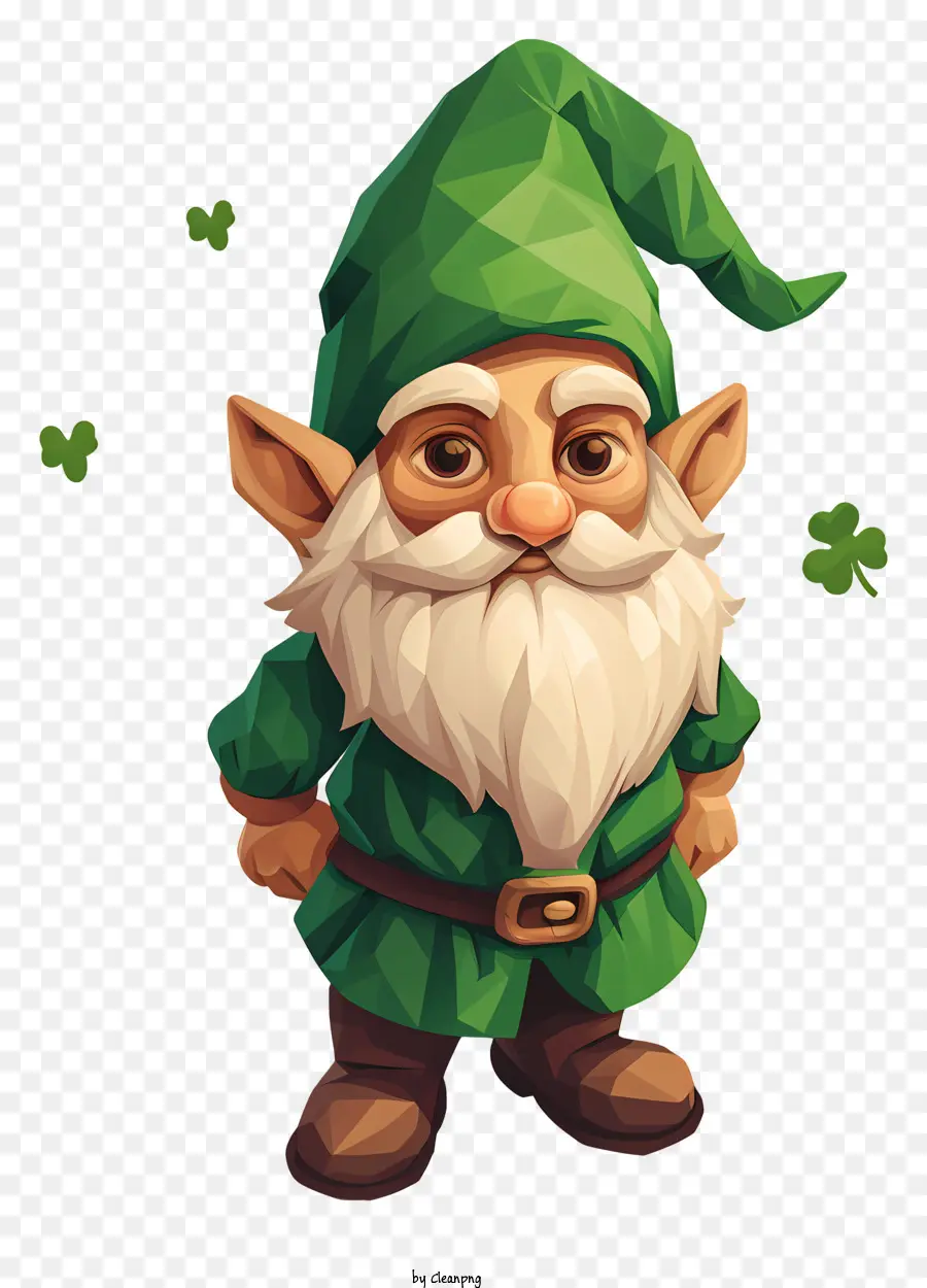 St Patricks Day Gnome，Gnomo Verde PNG