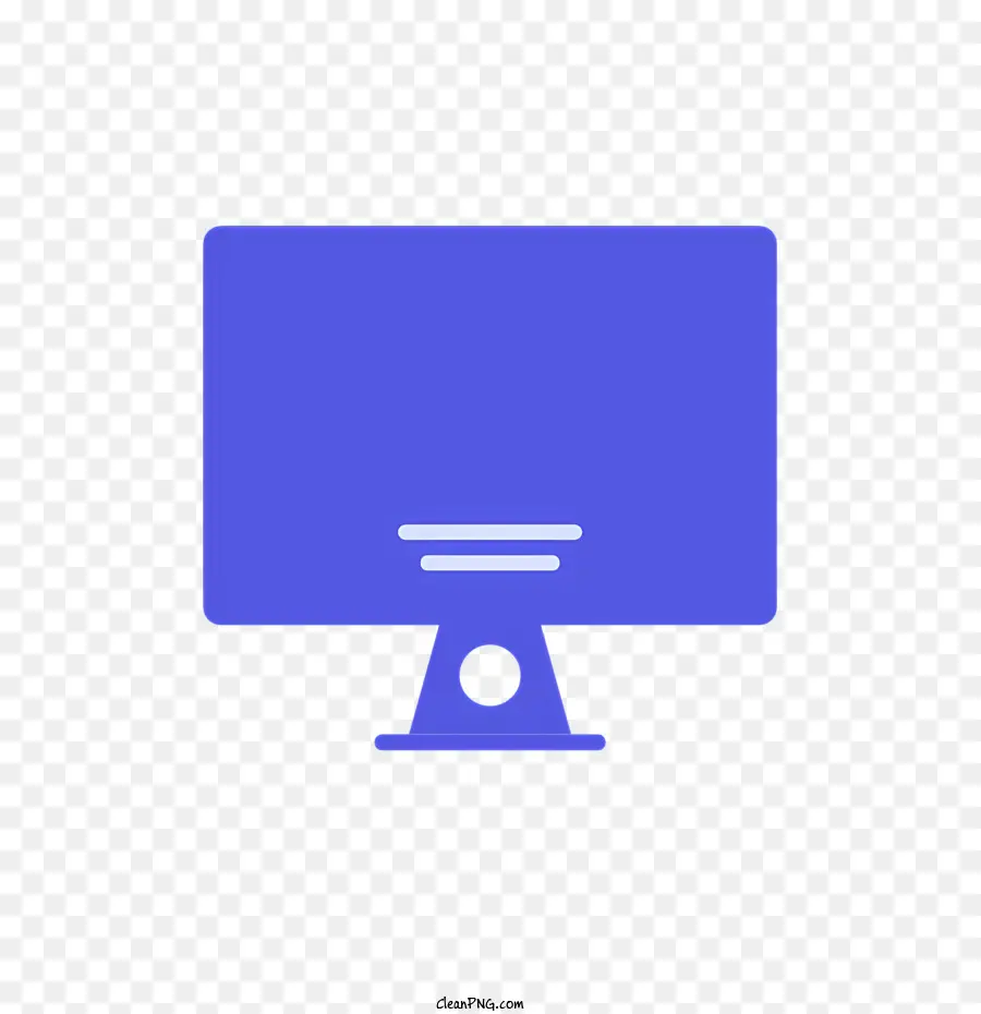 Ecrã De Computador，ícone Azul PNG