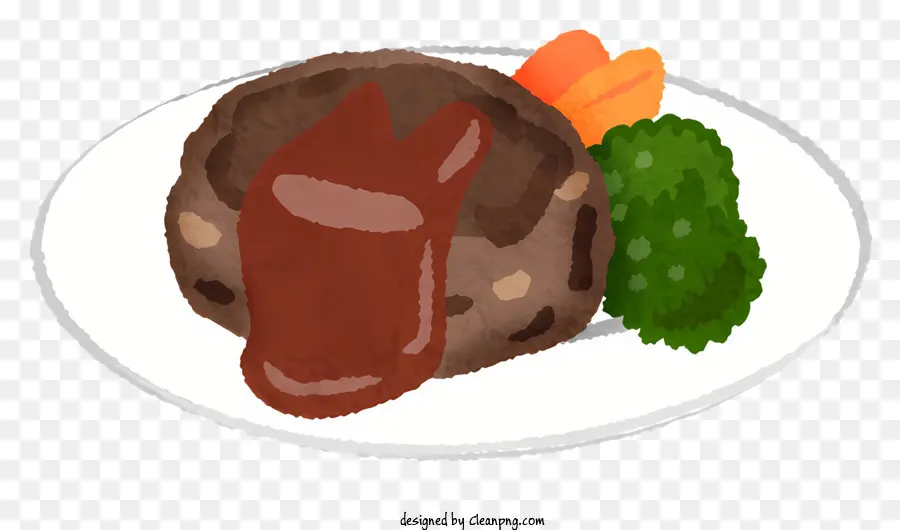 Comida，Bife Com Legumes PNG