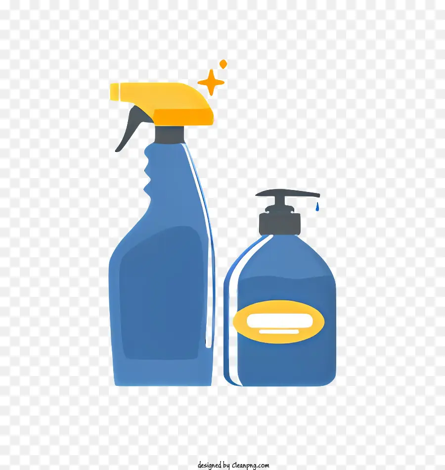 Limpador De Spray Azul，Desinfectante PNG