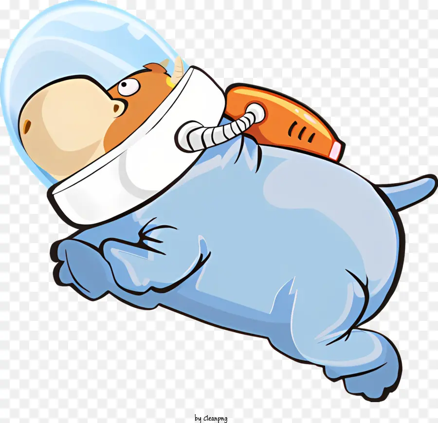 Hipopótamo Dos Desenhos Animados，Terno De Espaço PNG