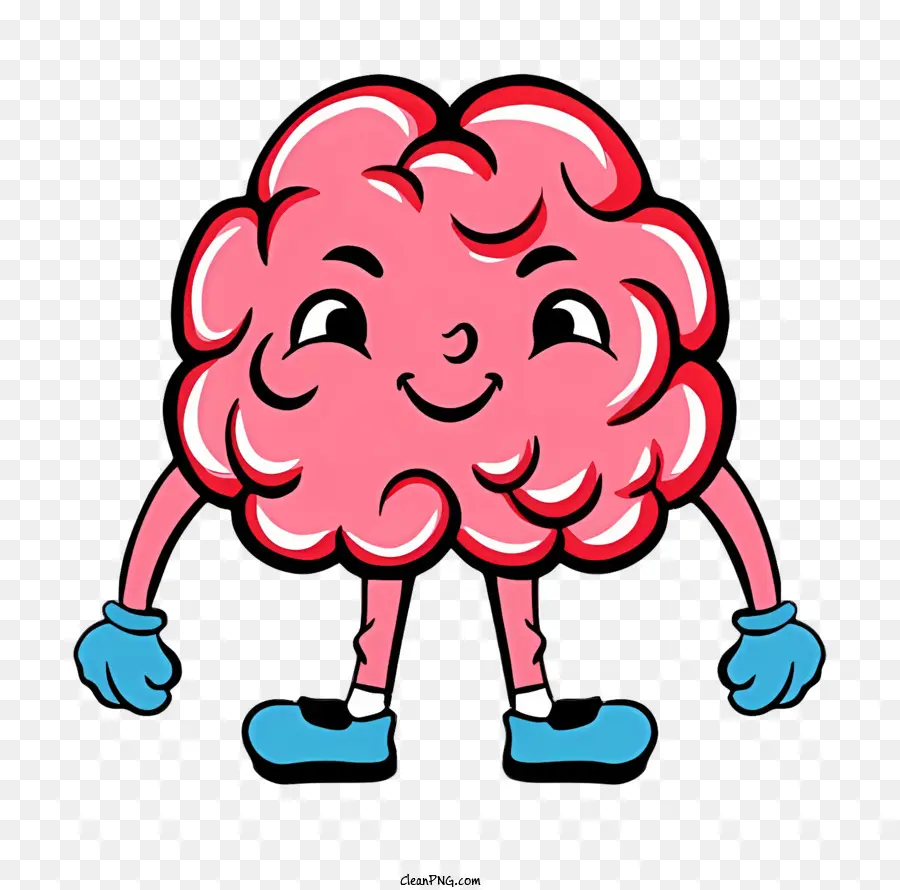 Cérebro Do Desenho Animado，Cérebro Usando Luvas PNG