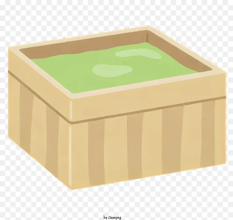 Wooden Box，Furo Quadrado PNG