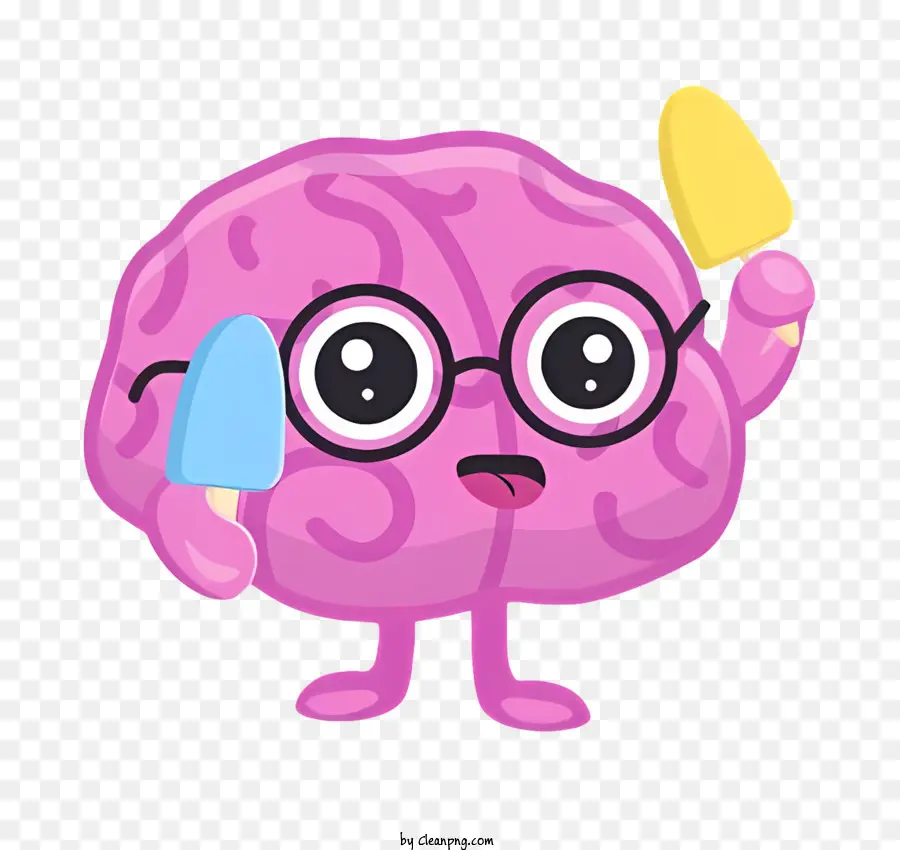 Cartoon Cérebro，Personagem De Desenho Animado PNG