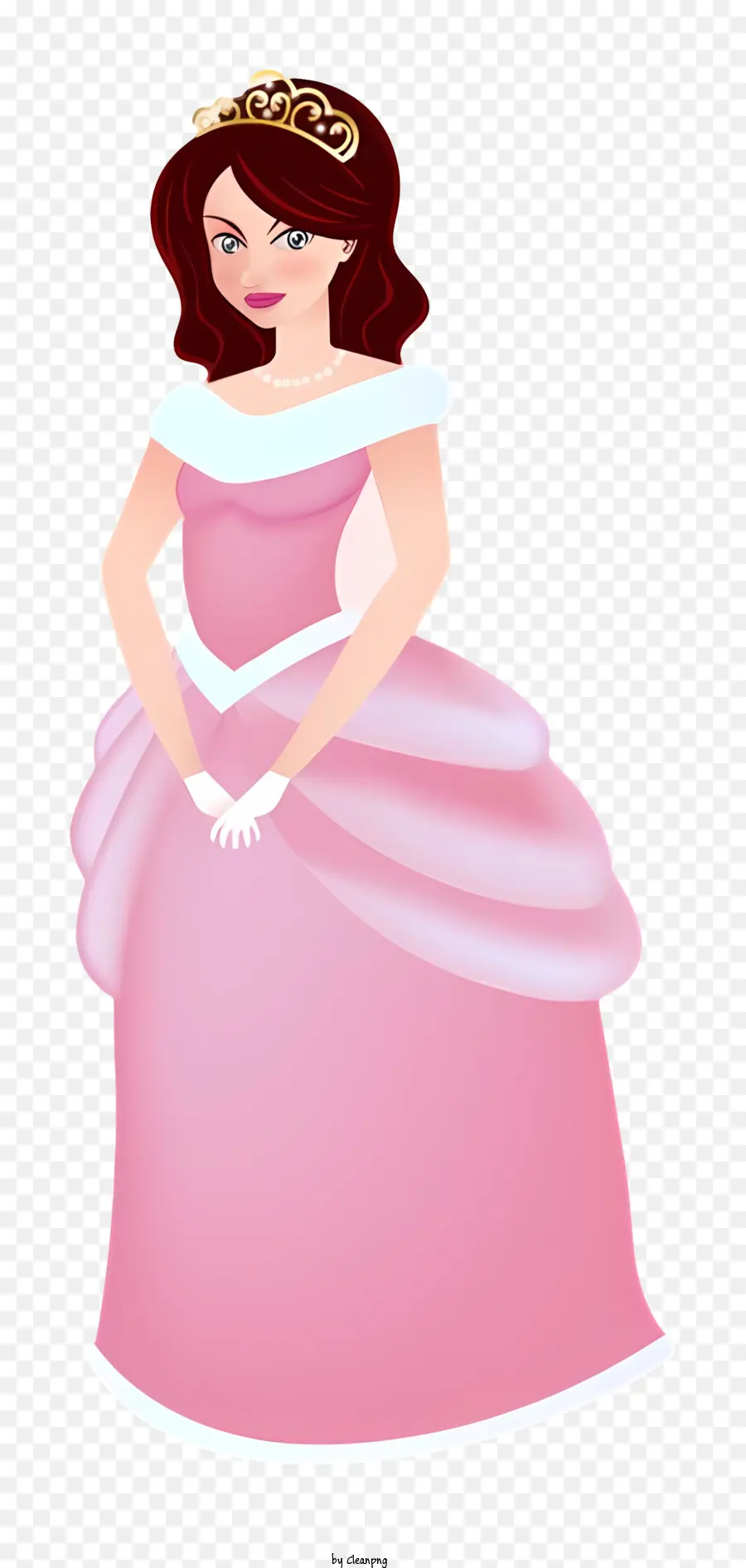 Noiva De Desenho Animado，Vestido Rosa Princesa PNG