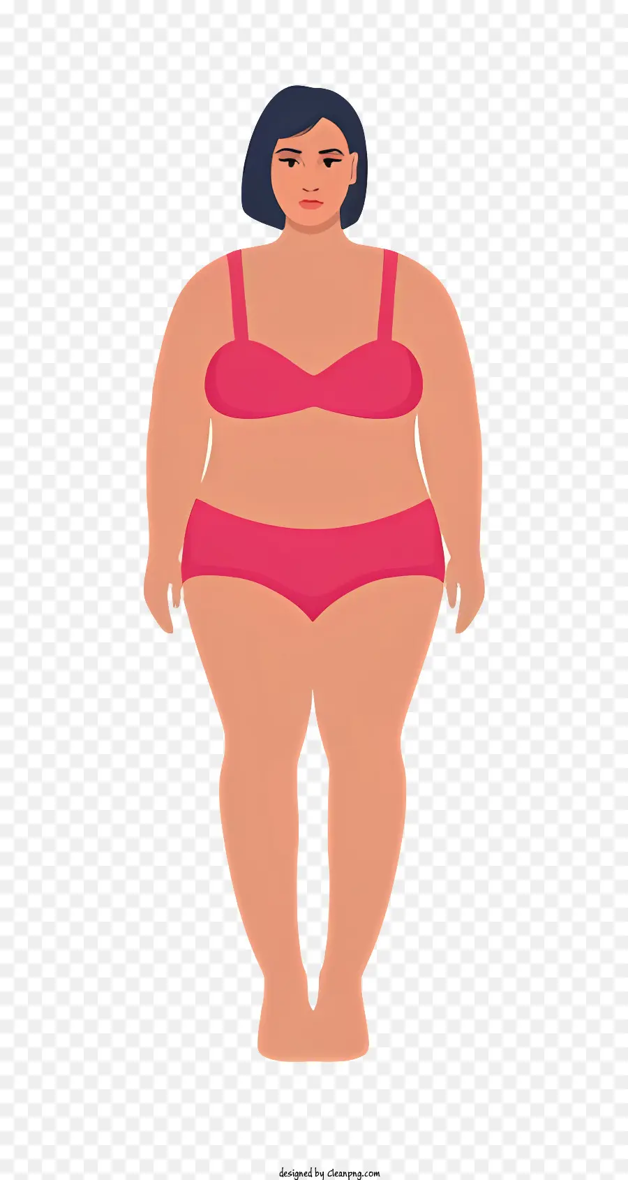 A Gordura De Corpo，Biquíni Vermelho PNG