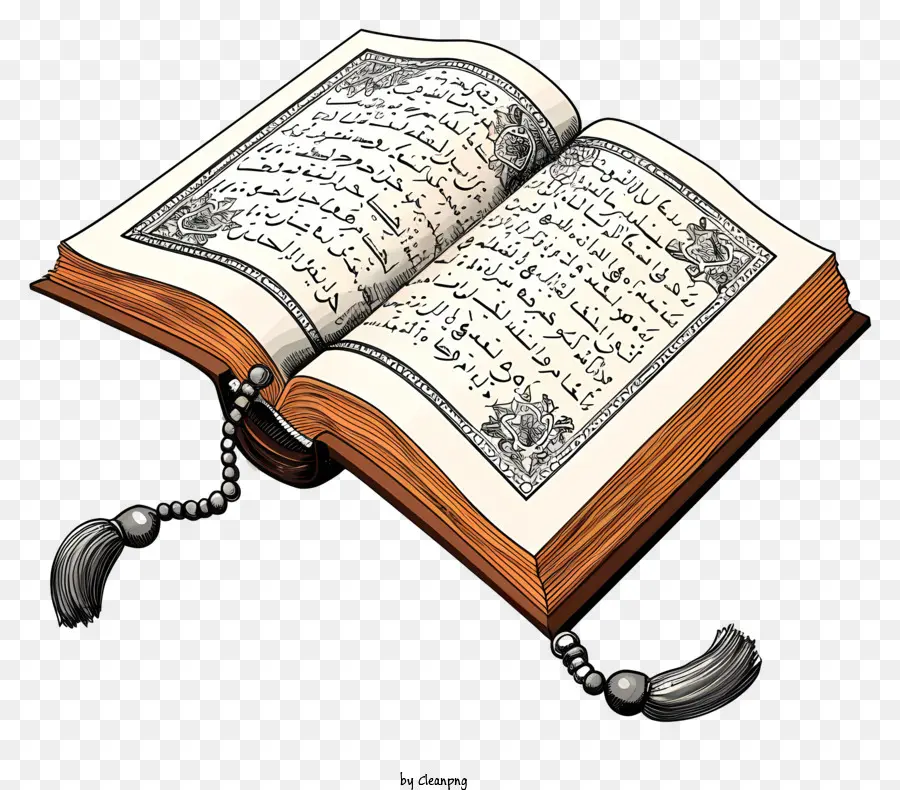 Livro Sagrado Desenhado à Mão Do Alcorão，Alcorão PNG