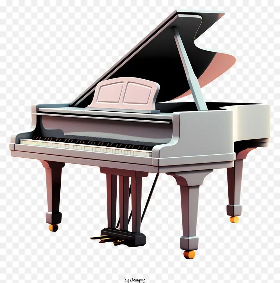 Piano Pastel，Piano De Cauda PNG