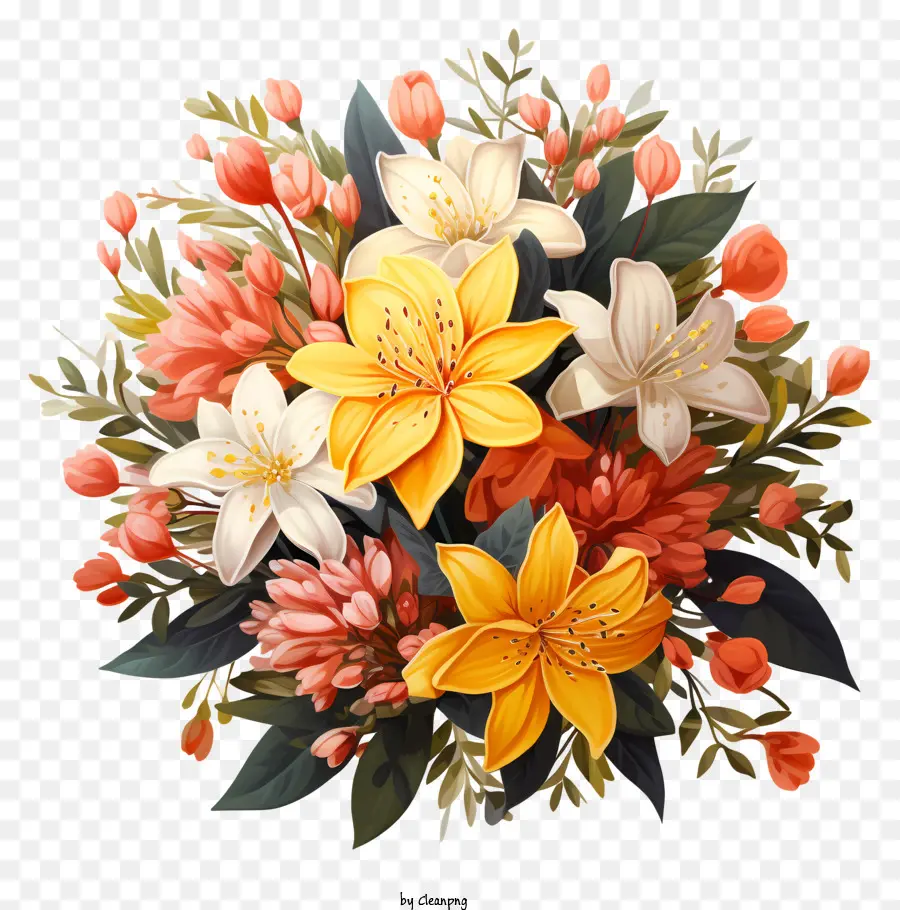Enfeites Florais，Bouquet Of Flowers PNG