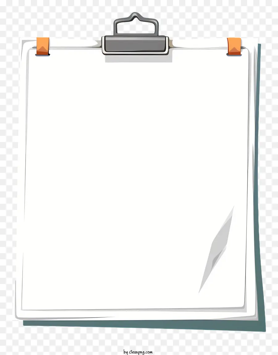 Flat Pose，Papel Branco PNG