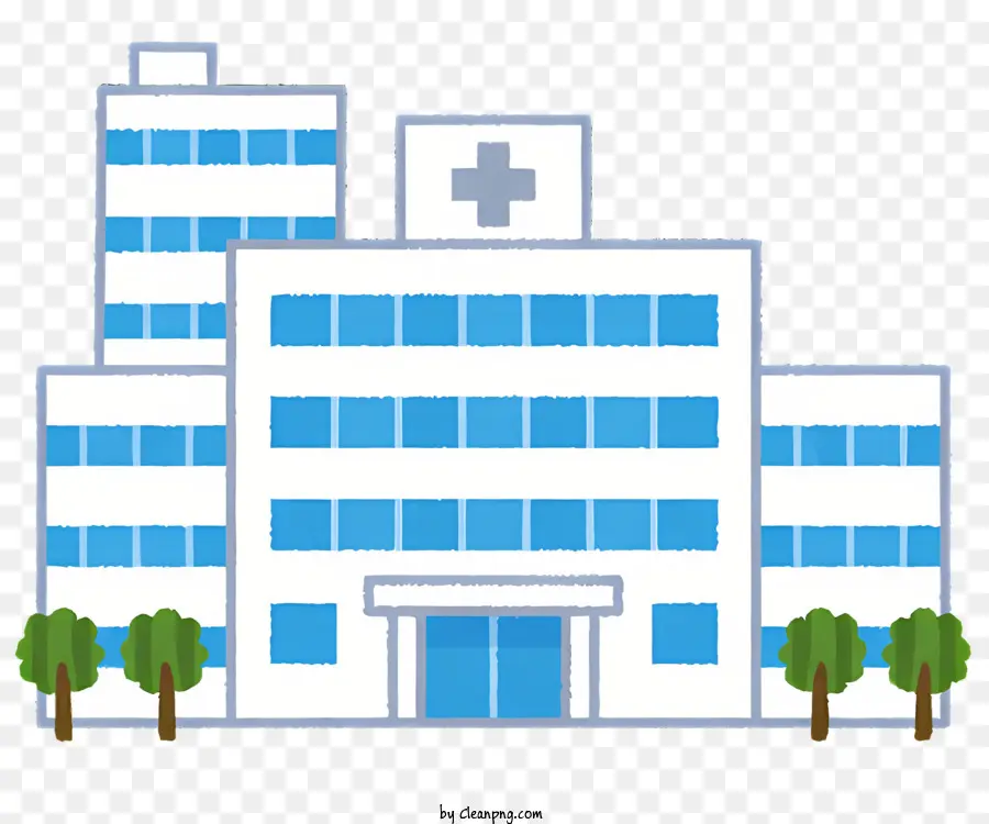 Construção Do Hospital，Edifício Do Hospital Moderno PNG