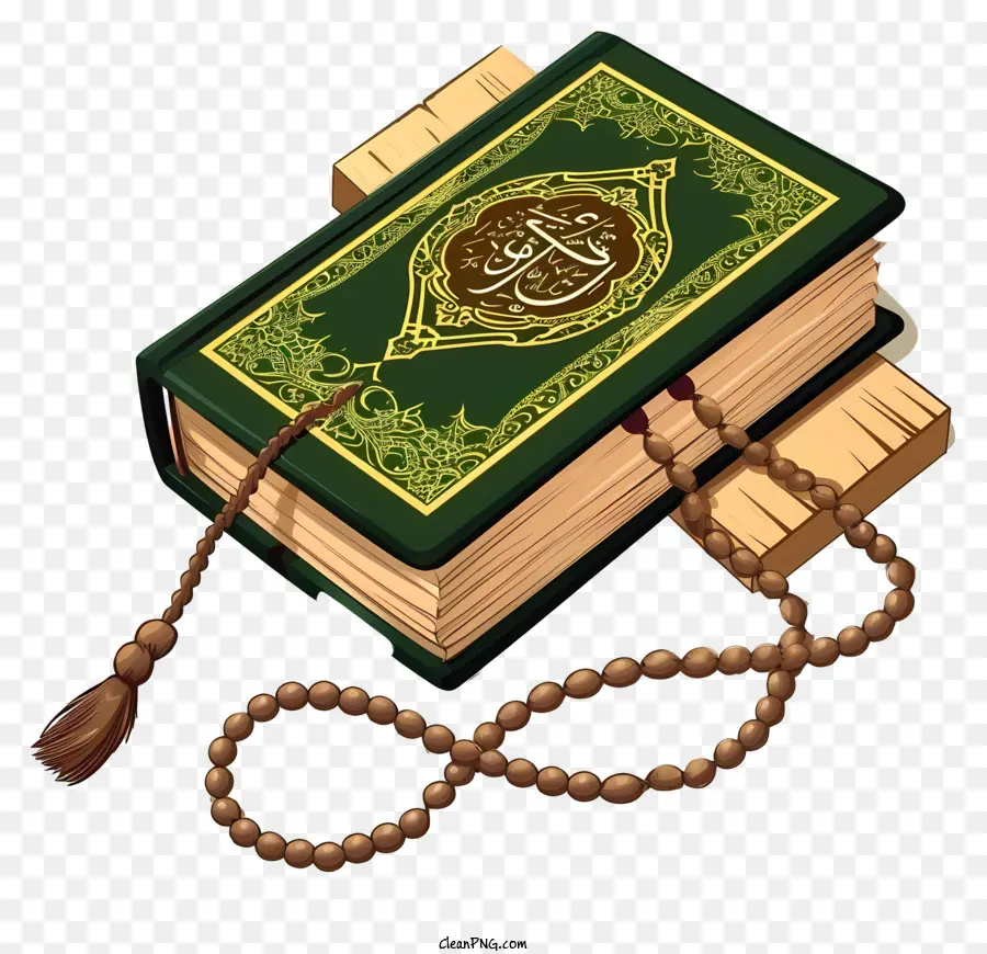 Cartoon Sagrado Livro Do Alcorão E Pray，Livro De Oração Muçulmano PNG