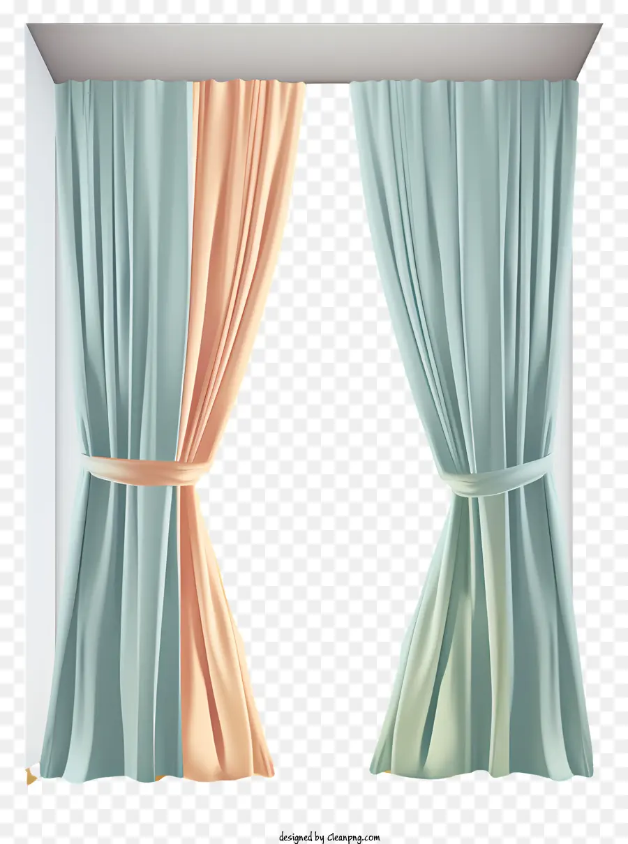 Cortinas Pastel，Cortinas E Janela PNG