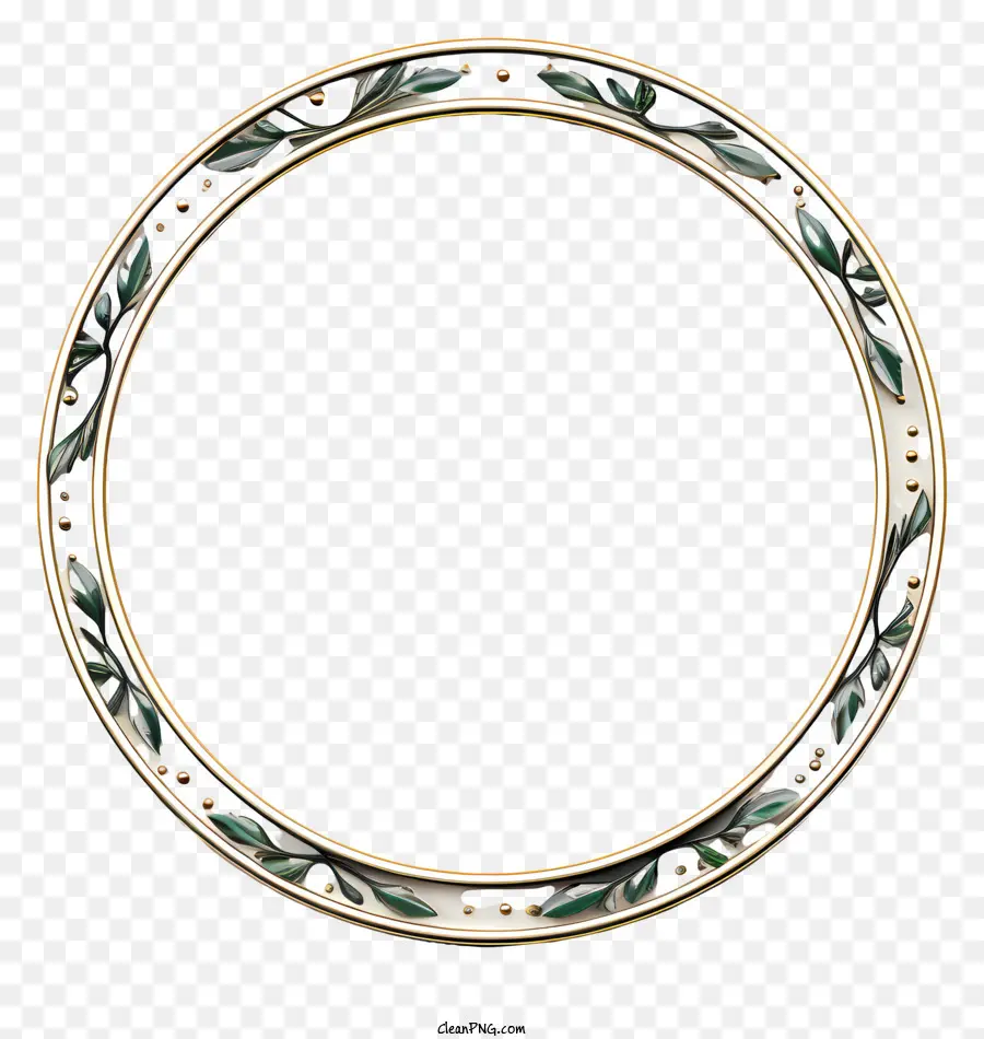 Quadro Redondo Plano，Circular Frame Do Metal PNG