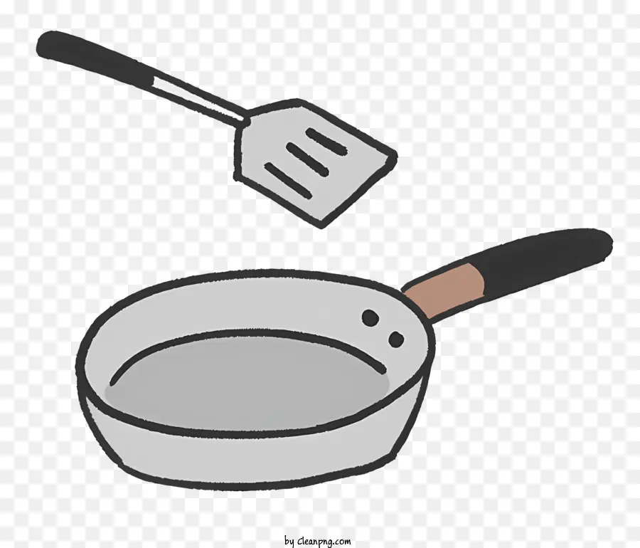 Frying Pan，Espátula PNG